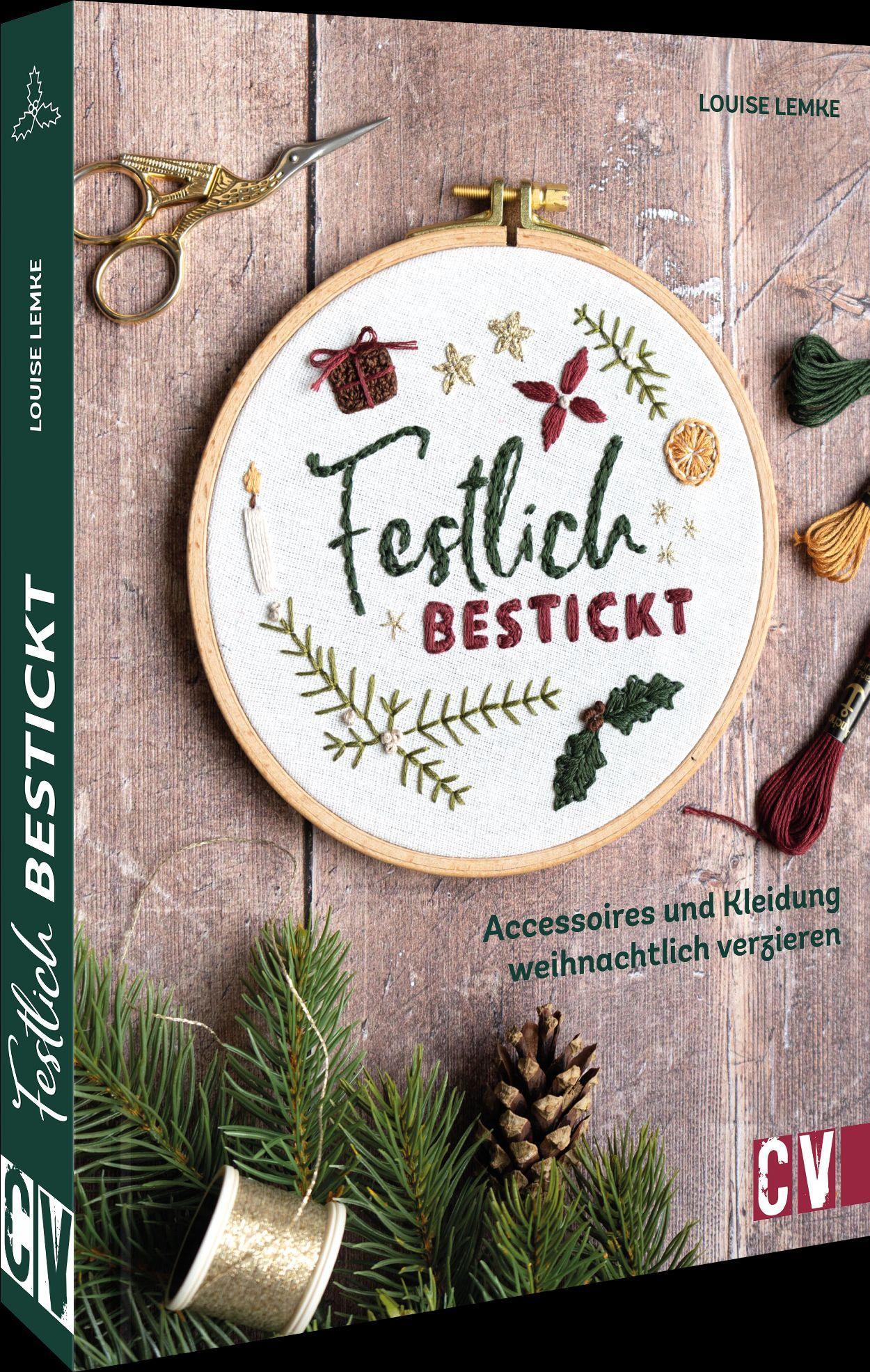 Stickbuch/Stickvorlagen Weihnachten – Festlich bestickt