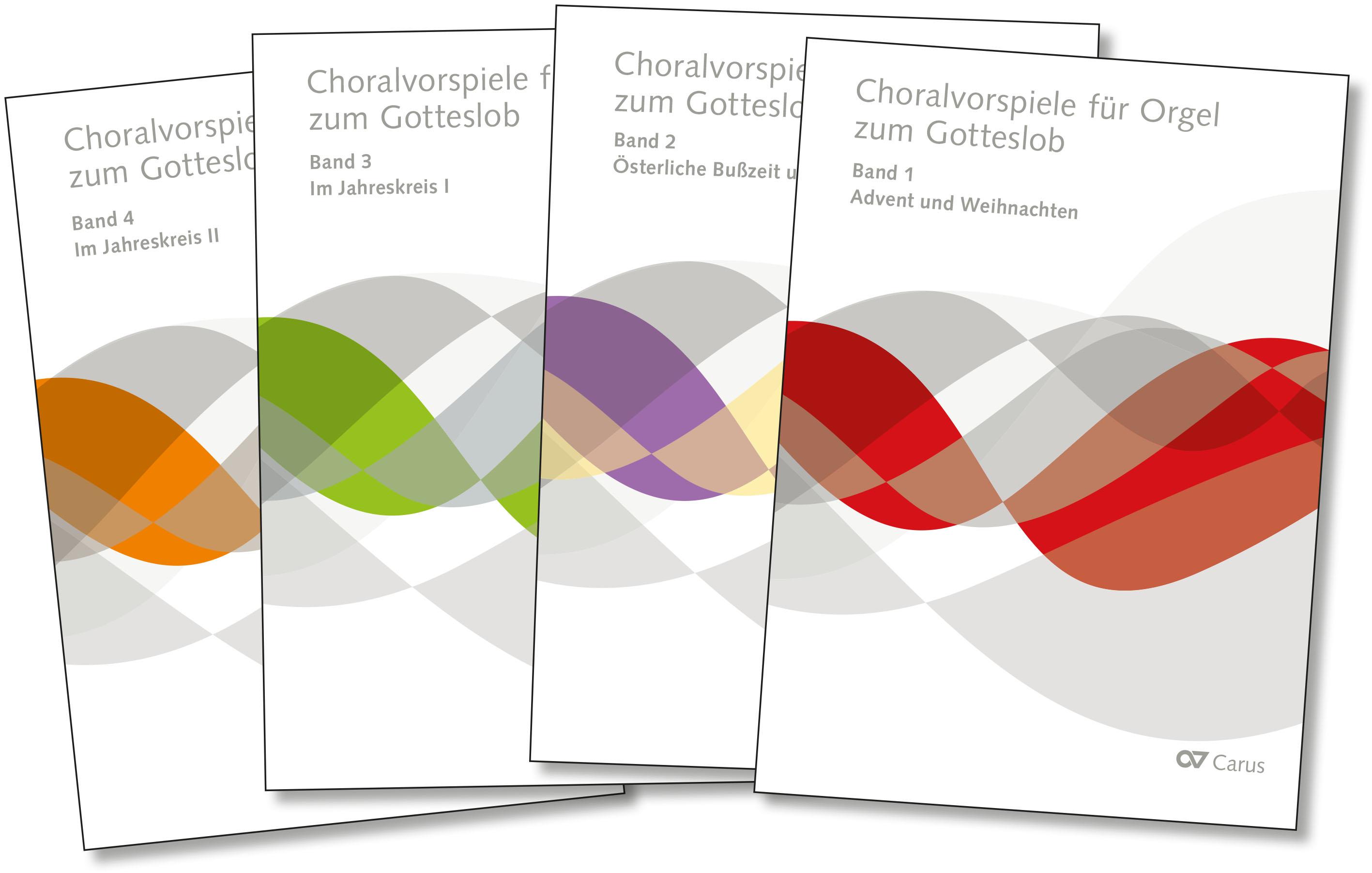 Choralvorspiele für Orgel zum Gotteslob, 4 Bde.