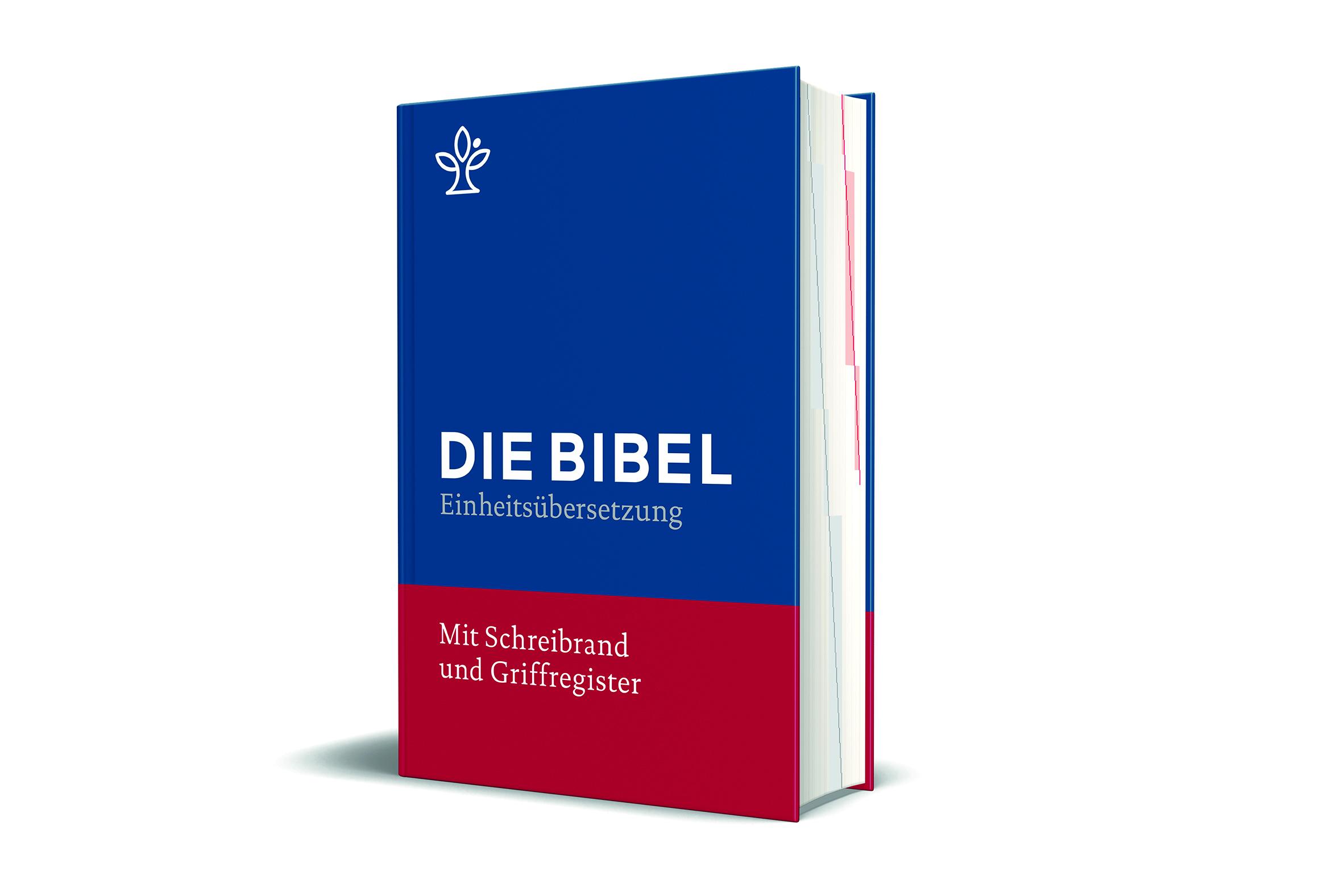 Die Bibel mit Schreibrand (Einband blau)
