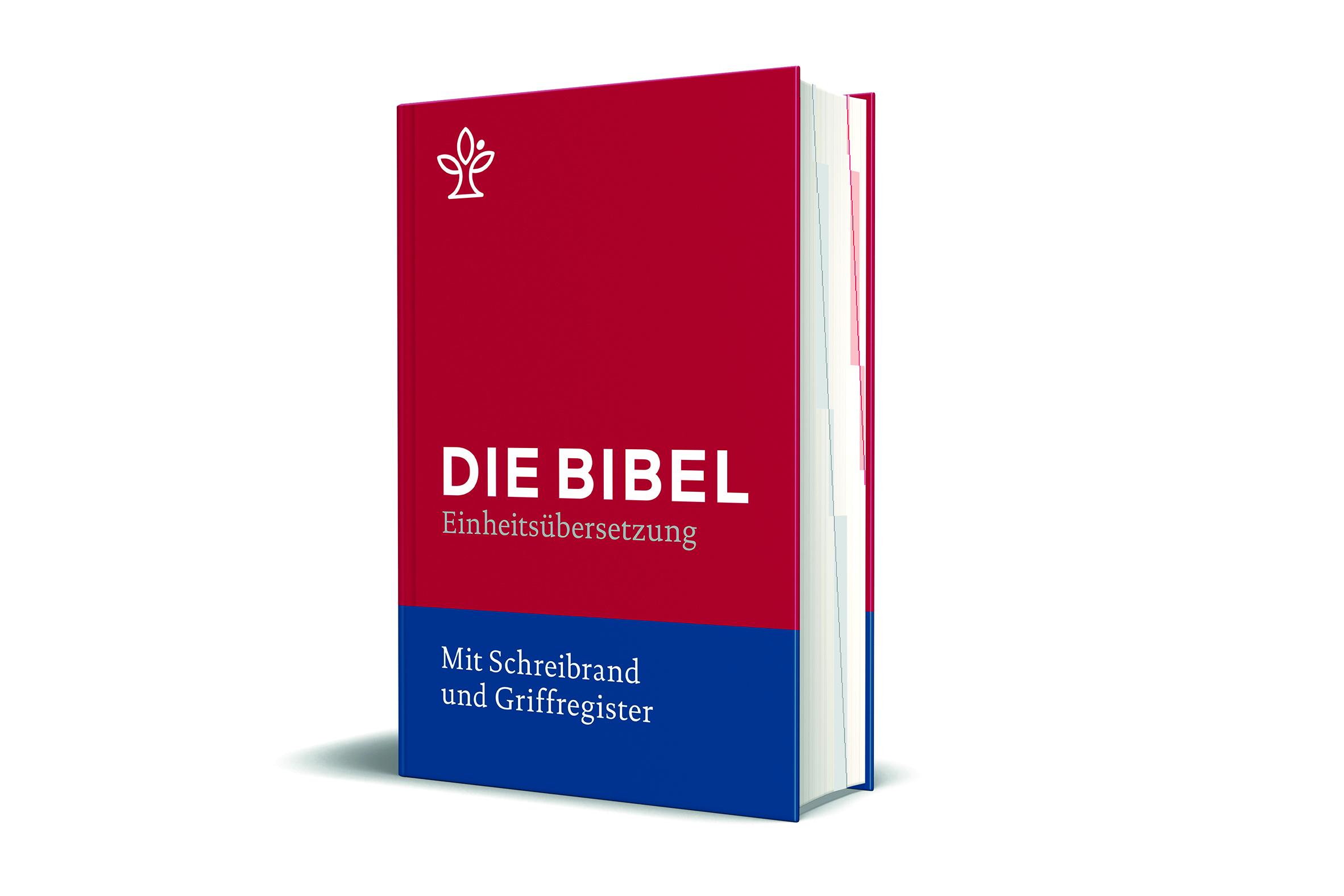 Die Bibel mit Schreibrand (Einband rot)