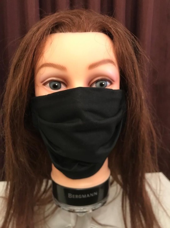 Mund-Nasen-Maske aus Baumwolle (dunkelblau)