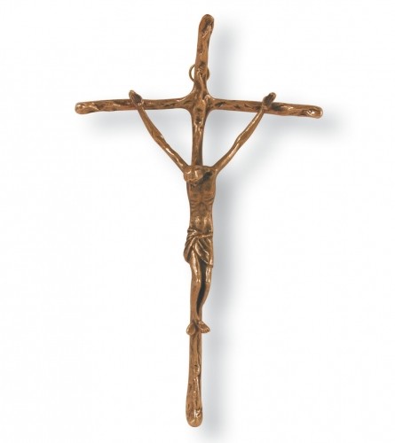Papstkreuz Bronze 27 cm