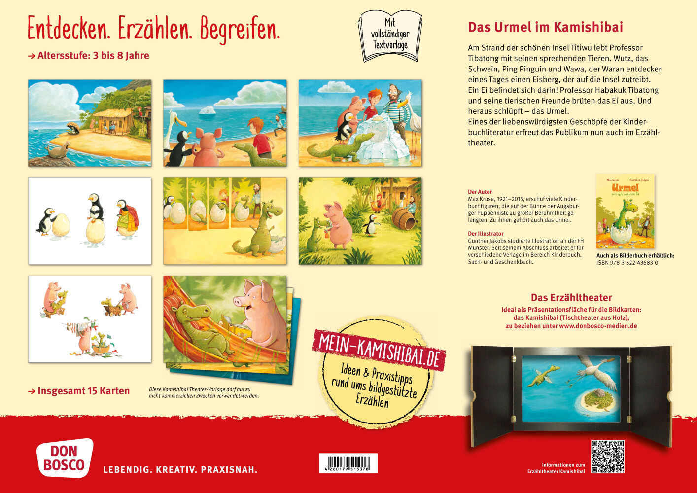 Urmel schlüpft aus dem Ei. Kamishibai Bildkartenset Urmel schlüpft aus dem Ei. Kamishibai Bildkartenset