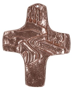 Kommunionkreuz aus Bronze - Weg