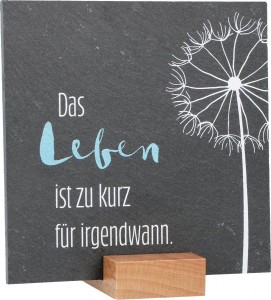 Schiefertafel zum Aufstellen - Motivation