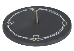 Symbolleuchter aus Schiefer