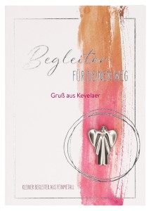 Engelplakette aus Metall - Begleiter f&uuml;r deinen Weg