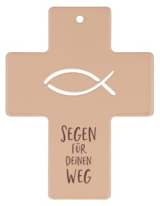 Symbolkreuz aus Metall - Segen f&uuml;r deinen Weg