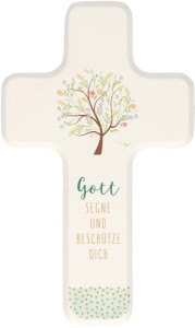 Kinderholzkreuz Gott segne und beschütze dich
