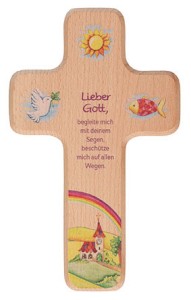 Kinderholzkreuz Lieber Gott, begleite mich