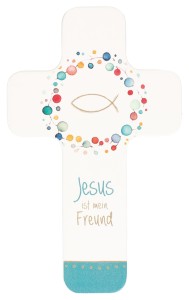 Kinderholzkreuz - Jesus ist mein Freund
