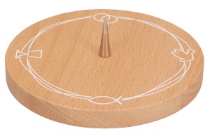 Symbolleuchter aus Buchenholz