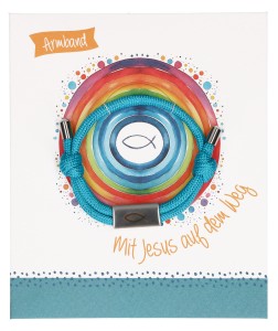 Textil-Armband - Mit Jesus auf dem Weg