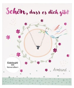 Edelstahl-Armband - Schön, dass es dich gibt