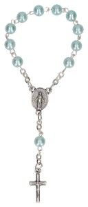 10er Rosenkranz - hellblau