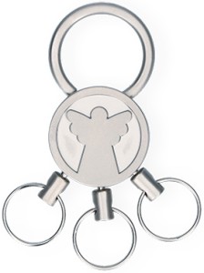 Schlüsselanhänger Engel mit 3 abnehmbaren Ringen