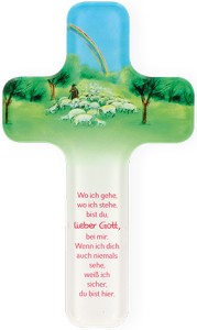 Kinderkreuz aus Acryl Guter Hirte