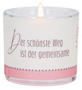 Glaswindlicht zur Hochzeit - Wir