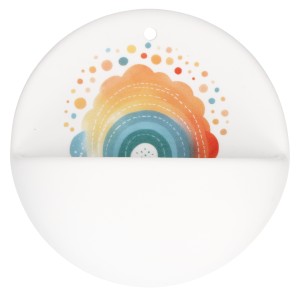 Weihwasserbecken aus Porzellan - Geborgen unter Gottes Segen