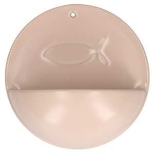 Weihwasserbecken aus Porzellan - Fisch