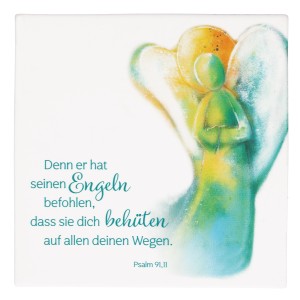 Wandtafel aus Porzellan - Behütet