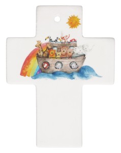 Porzellankreuz - Arche Noah