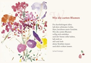 Wie die zarten Blumen