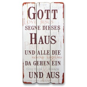 Wandbild Gott segne dieses Haus ...