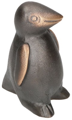 Bronzefigur Pinguin klein