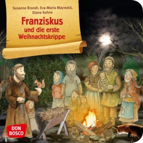 Franziskus und die erste Weihnachtskrippe. Mini-Bilderbuch.
