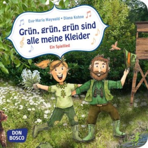 Grün, grün, grün sind alle meine Kleider. Mini-Bilderbuch.