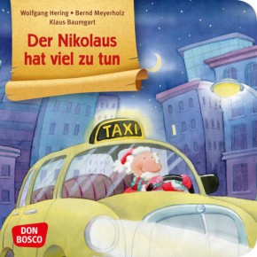 Der Nikolaus hat viel zu tun. Mini-Bilderbuch.