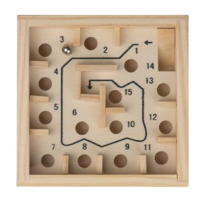 Geduldspiel Holzlabyrinth