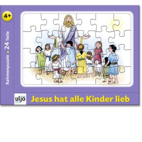 Rahmenpuzzle - Jesus hat alle Kinder lieb