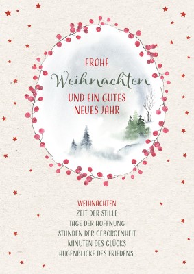 Postkarte -Frohe Weihnachten und ein gutes neues Jahr