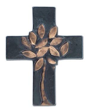 Bronzekreuz Lebensbaum