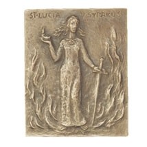 Lucia - Bronzerelief