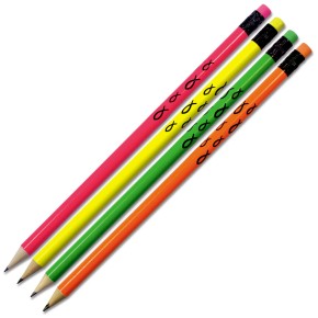 Bleistift-4er-Set - Neon