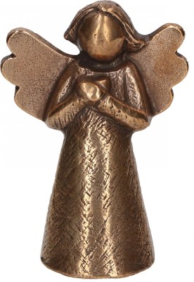 Schutzengel Handschmeichler 5,5 cm Engel Figur Kerstin Stark Neusilber Skulptur 