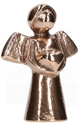 Bronzefigur - Engel mit Herz