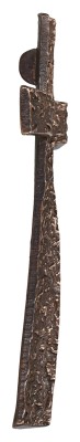 Wandkreuz aus Bronze - Welle