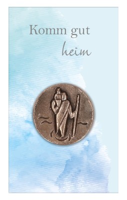Christophorus-Plakette - Komm gut Heim