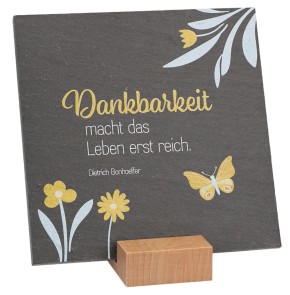 Schiefertafel - Dankbarkeit