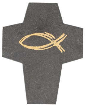 Schieferkreuz Fisch