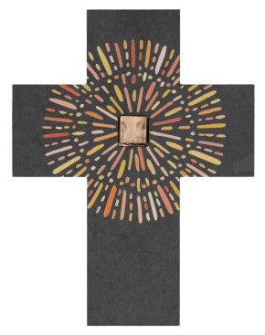 Schieferkreuz - Jesus ist in unserer Mitte