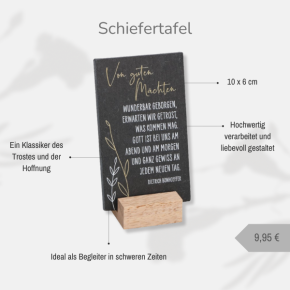 Schiefertafel - Von guten Mächten