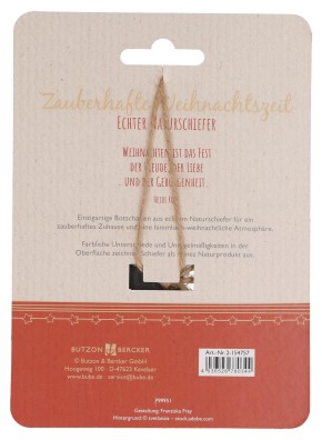 Engelanhänger aus Schiefer - Von Herzen