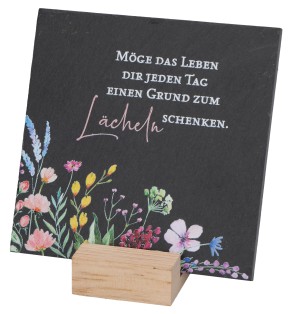 Schiefertafel - Ein Grund zum Lächeln