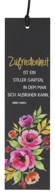 Schiefertafel - Zufriedenheit