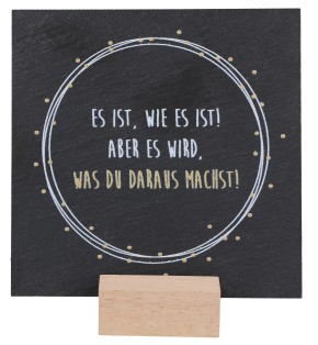 Schiefertafel - Zuversicht